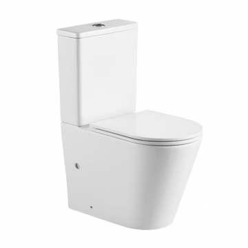 WC kombi vario odpad, kapotované, RIMLESS, 605x380x825mm, keramické, vč. nádržky a sedátka